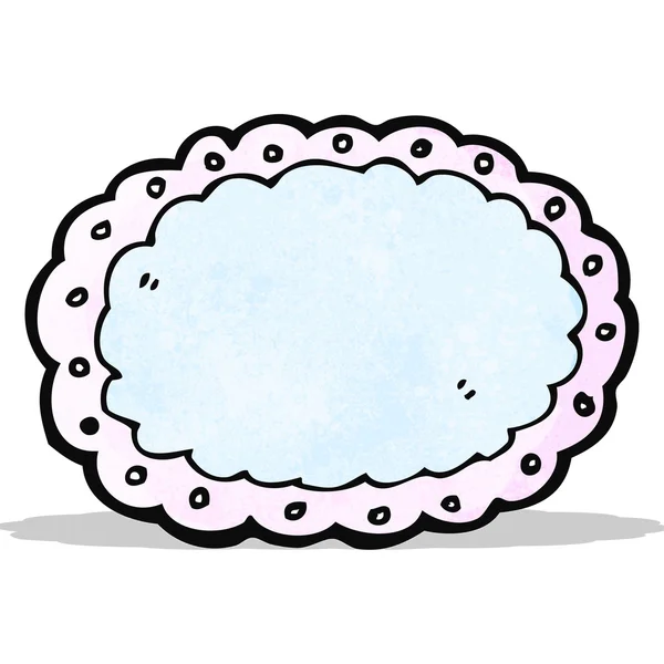 Décoration nuage de dessin animé — Image vectorielle