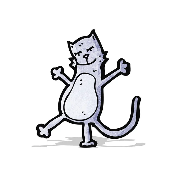 Divertido gato de dibujos animados — Vector de stock