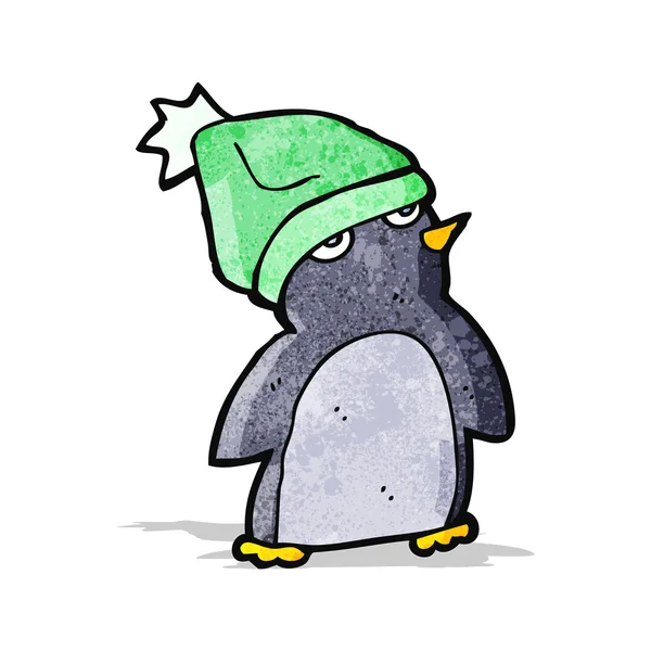 Roztomilý vánoční tučňák — Stockový vektor