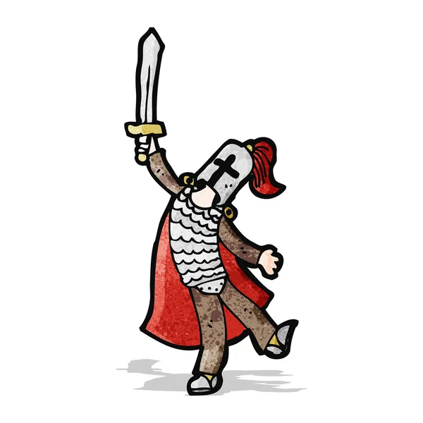 Karikatür knight — Stok Vektör