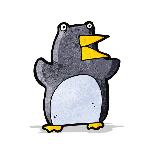 Funny cartoon penguin — Stock Vector