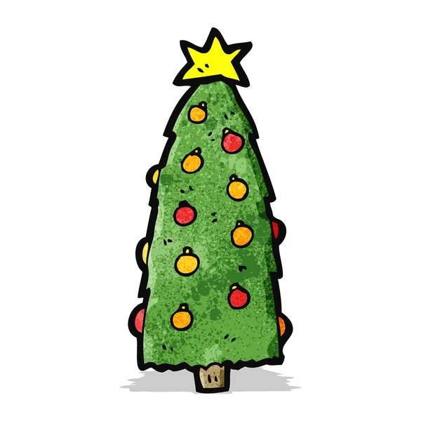 Tekenfilm kerstboom — Stockvector