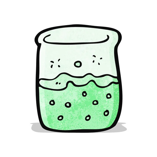 Cartone animato vaso chimico — Vettoriale Stock