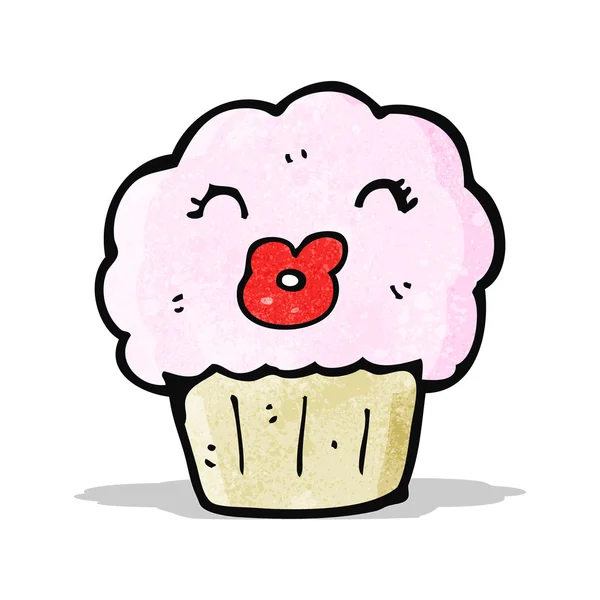 Cupcake dibujos animados — Archivo Imágenes Vectoriales