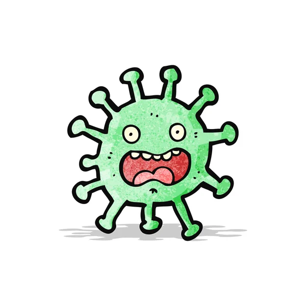 Мультяшные бактерии — стоковый вектор