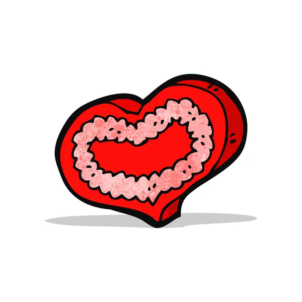 Kreslená láska srdce — Stockový vektor