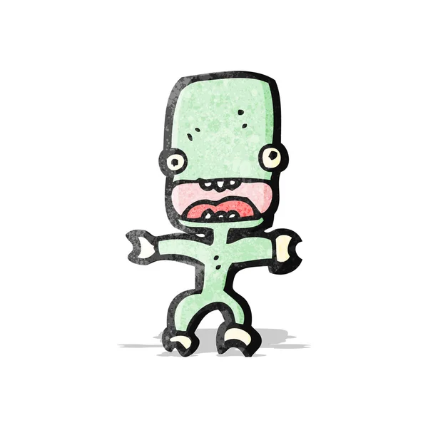 Cartone animato piccolo alieno — Vettoriale Stock