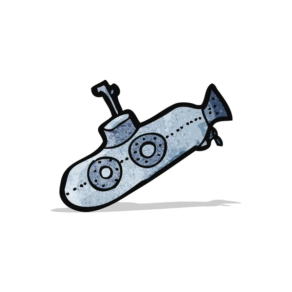 Submarino de dibujos animados — Vector de stock