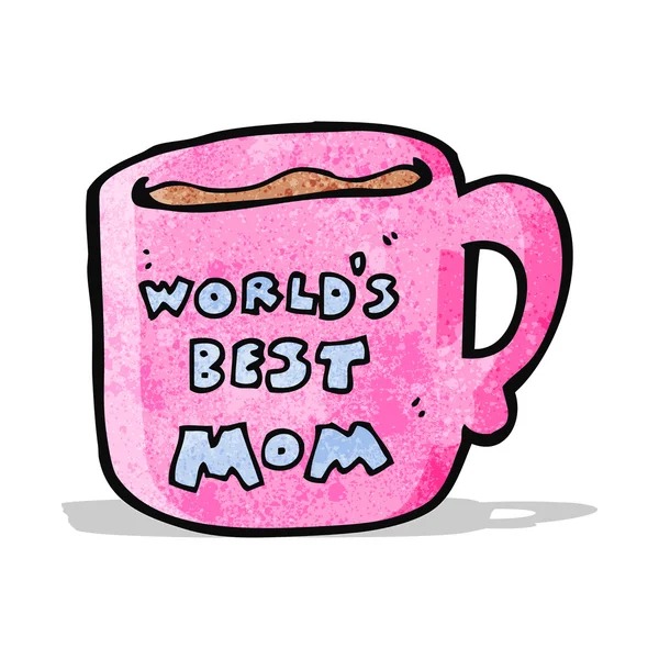 Der beste Mama-Becher der Welt — Stockvektor