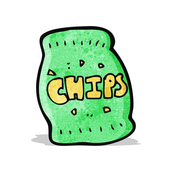 Kreskówka chipsy ziemniaczane — Wektor stockowy