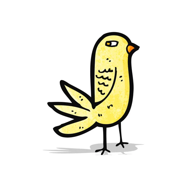 AnOyEd tecknade fågeln — Stock vektor