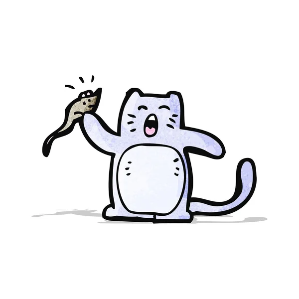 漫画猫とマウス — ストックベクタ
