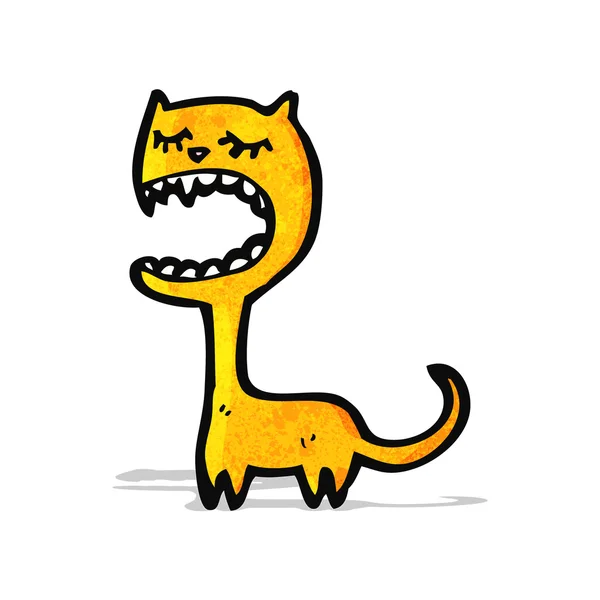 Divertido gato de dibujos animados — Vector de stock