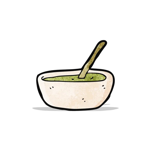 Tigela de sopa de desenhos animados — Vetor de Stock