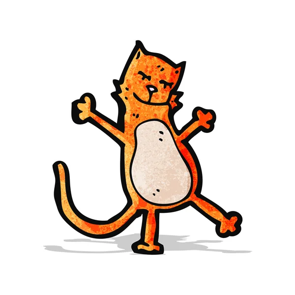 Vtipné Kreslené Kočka — Stockový vektor