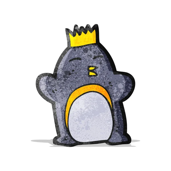Dessin animé empereur pingouin — Image vectorielle