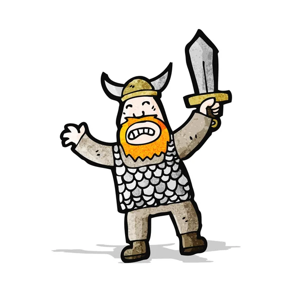 Vikingo de dibujos animados — Vector de stock