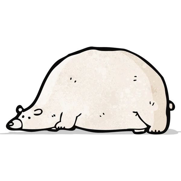 Dibujos animados oso polar — Vector de stock