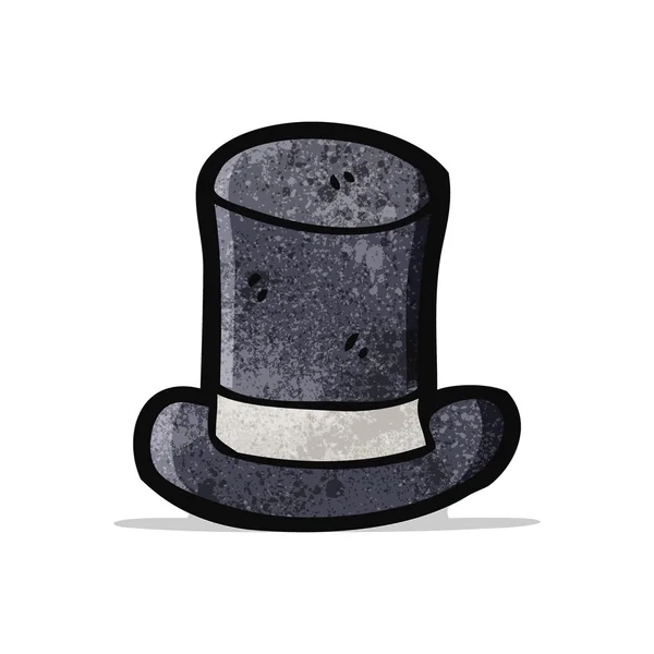 Cartoon old top hat — Stock Vector