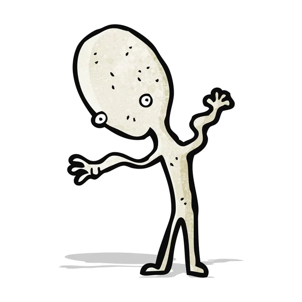 Cartoon-Alien — Stockvektor