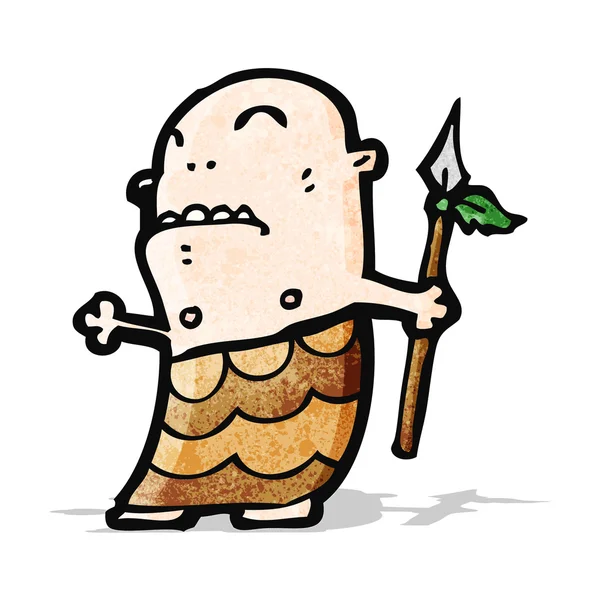 Cartoon tribal man — Stockvector