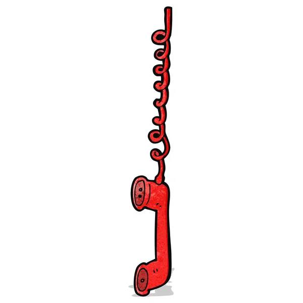 Cartoon ricevitore telefonico — Vettoriale Stock