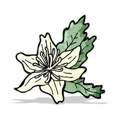 karikatür çiçekler