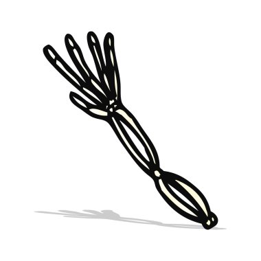 karikatür iskelet kol