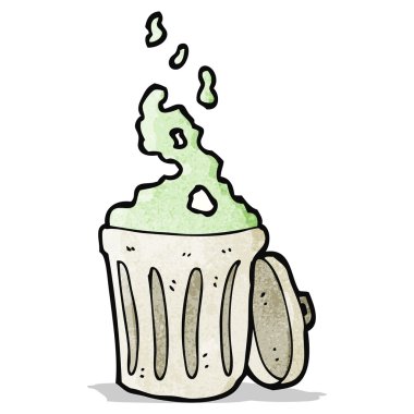 kokuşmuş çöp kutusu çizgi film