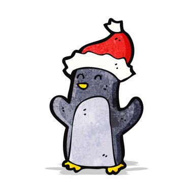 sevimli Noel penguen