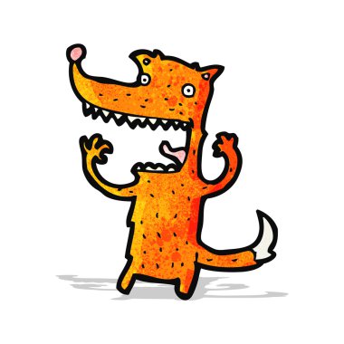 Komik tilki çizgi filmi.