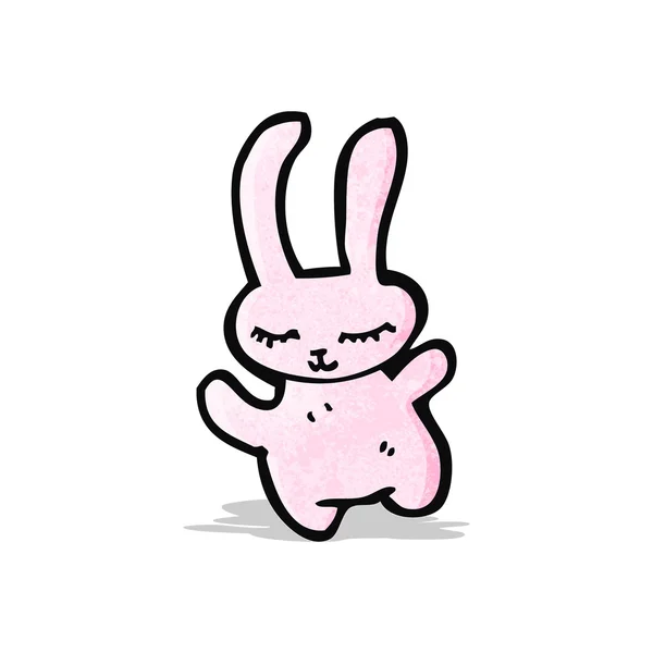Söta lilla kanin tecknade — Stock vektor