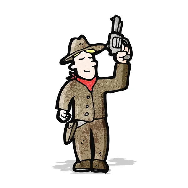 Vaquero de dibujos animados — Vector de stock