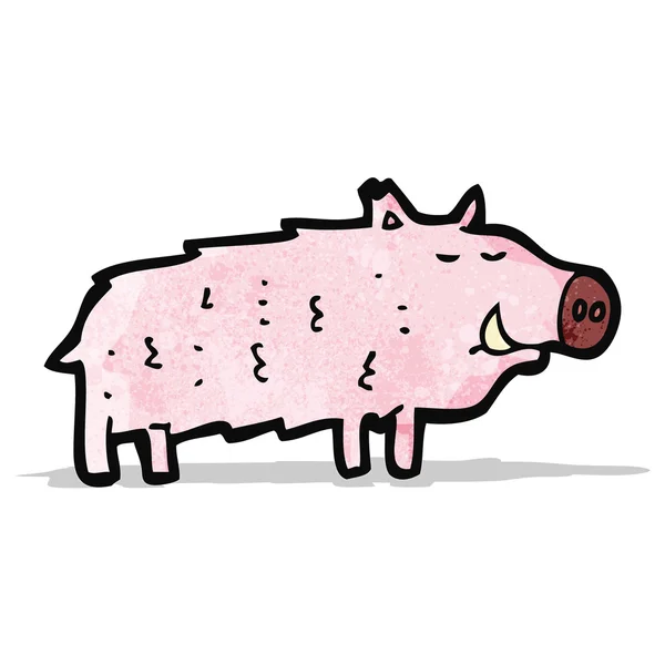 Cartone animato maiale — Vettoriale Stock
