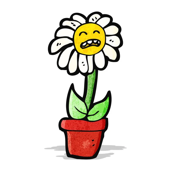 Квітка мультиплікаційний персонаж — стоковий вектор