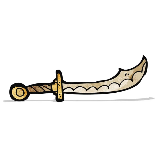 Karikatür kılıç — Stok Vektör