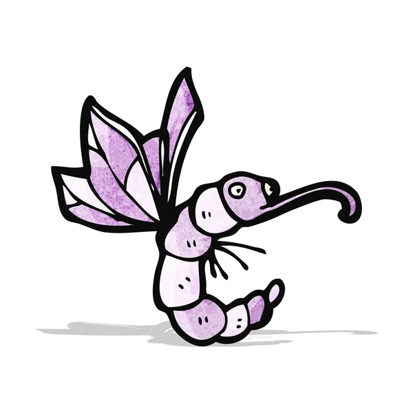 Farfalla dei cartoni animati divertente — Vettoriale Stock