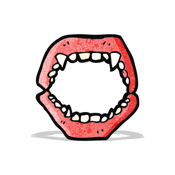 Uma Linha De Gradação Criativa E Quente Desenhando Desenhos Animados Dentes  De Vampiro Ilustração do Vetor - Ilustração de gradiente, dentes: 153113913