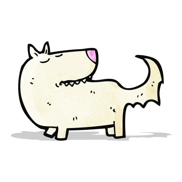 Cartone animato cane ben addestrato — Vettoriale Stock