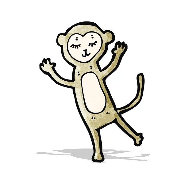 Singe dessin animé drôle — Image vectorielle