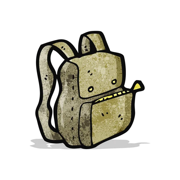 Sac à dos dessin animé — Image vectorielle