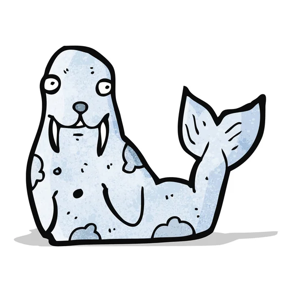 Cartoon walrus — Stockvector