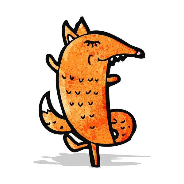 Cartoon Fox — Stock vektor