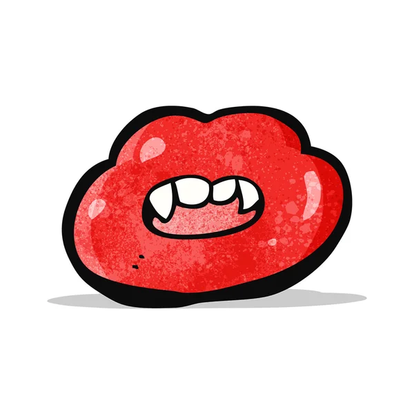 Cartoon rode lippen — Stockvector