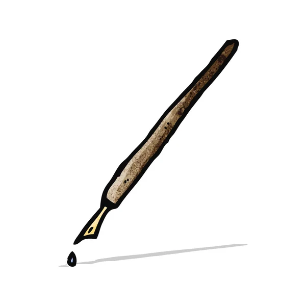 Pluma de tinta de dibujos animados — Vector de stock