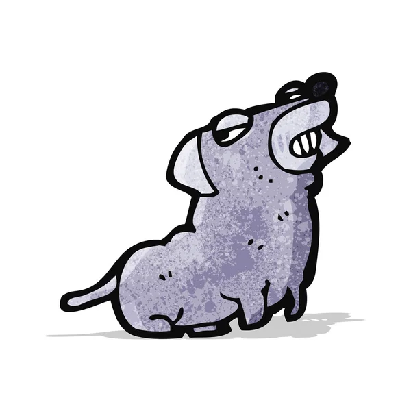 Rolig liten hund tecknad — Stock vektor