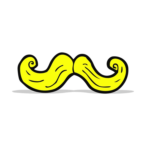 Cartoon blond mustache — Stock Vector