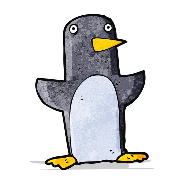 Funny cartoon penguin — Stock Vector