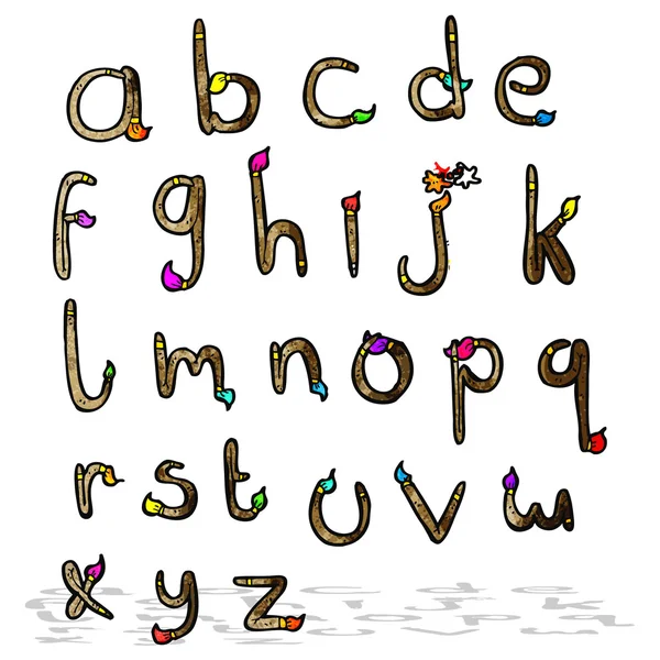 Alphabet de bande dessinée — Image vectorielle