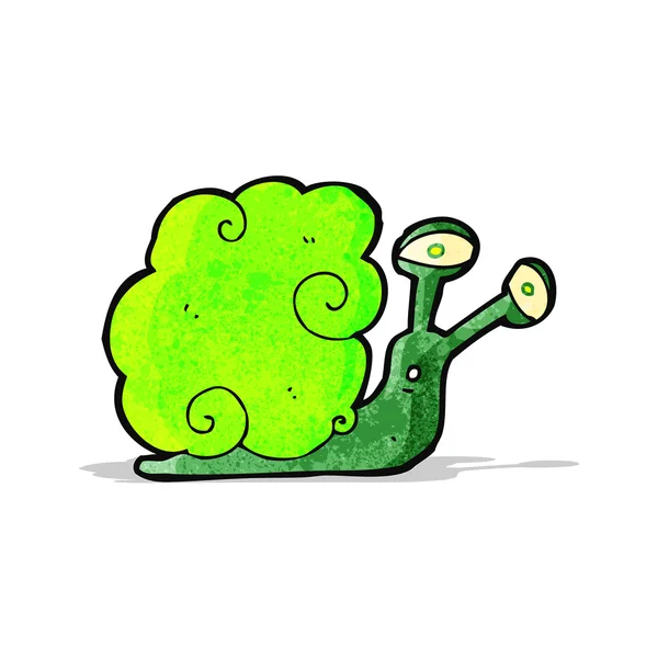 Cartoon magic snail — Stock Vector